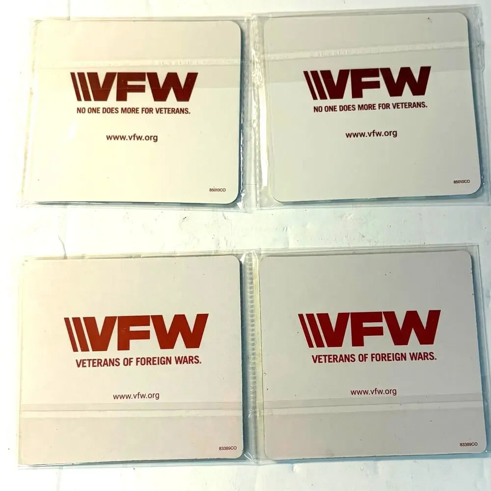 VFW 'Home of the Free Because of the Brave' Coasters (Set of 4)